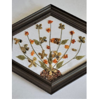 Wandversiering met halfedelstenen en/of edelstenen